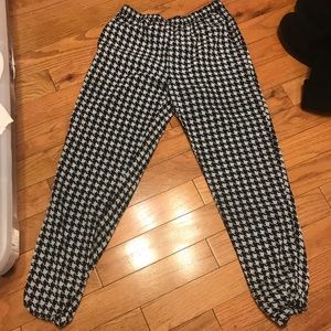 Back and white pants